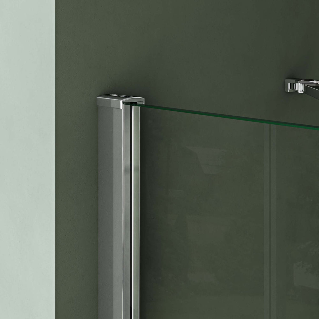 galsvilla Eckeinstieg Duschkabine Duschabtrennung Klarglas 6mm ESG-Sicherheitsglas & Lotuseffekt 2 Pendeltüren R01k