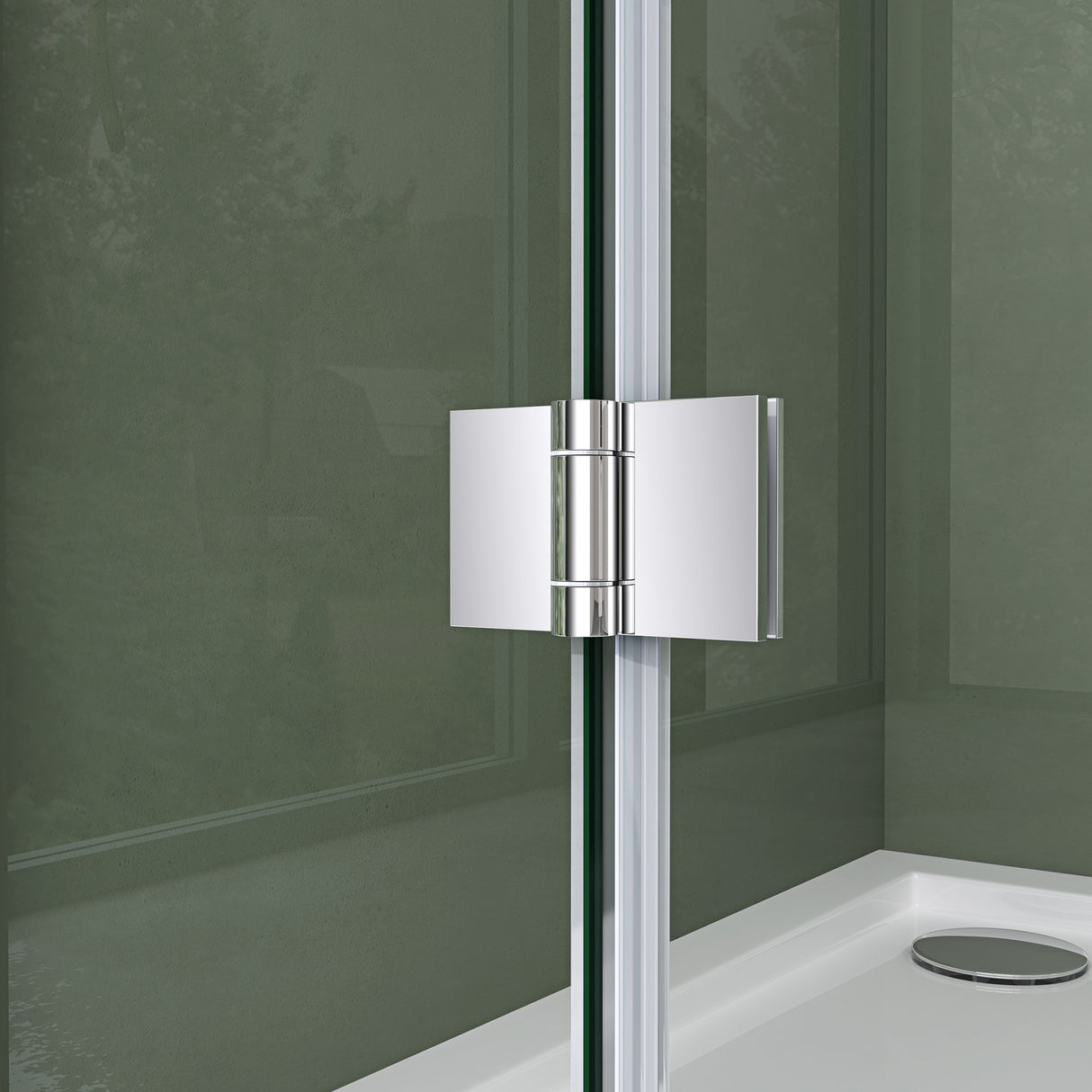 cabina de ducha glasvilla, mampara de ducha 6mm de vidrio de seguridad ESG con efecto loto y recubrimiento nano repelente de suciedad, ducha de vidrio real R04k