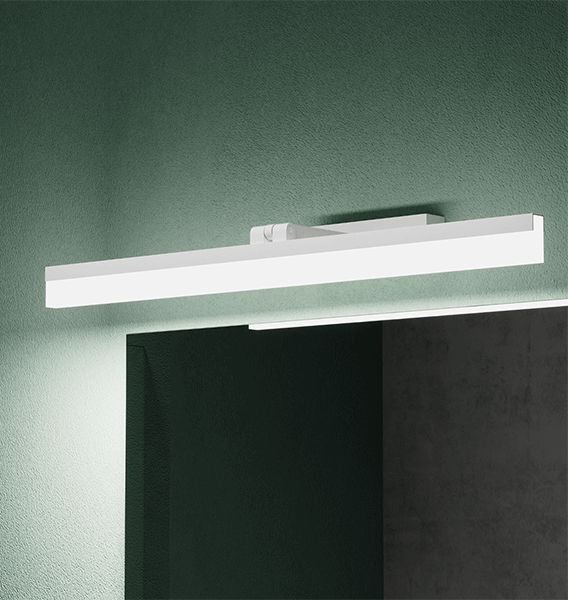 Lampe de salle de bain LED pour miroir Glasvilla 40 cm | Lampe miroir, lampe de salle de bain 6000K | Luxaris 9W rotatif à 180°