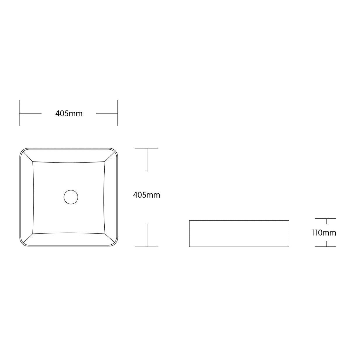 glasvilla Waschbecken weiß Aufsatzwaschbecken Waschschale aus Keramik Brüssel105