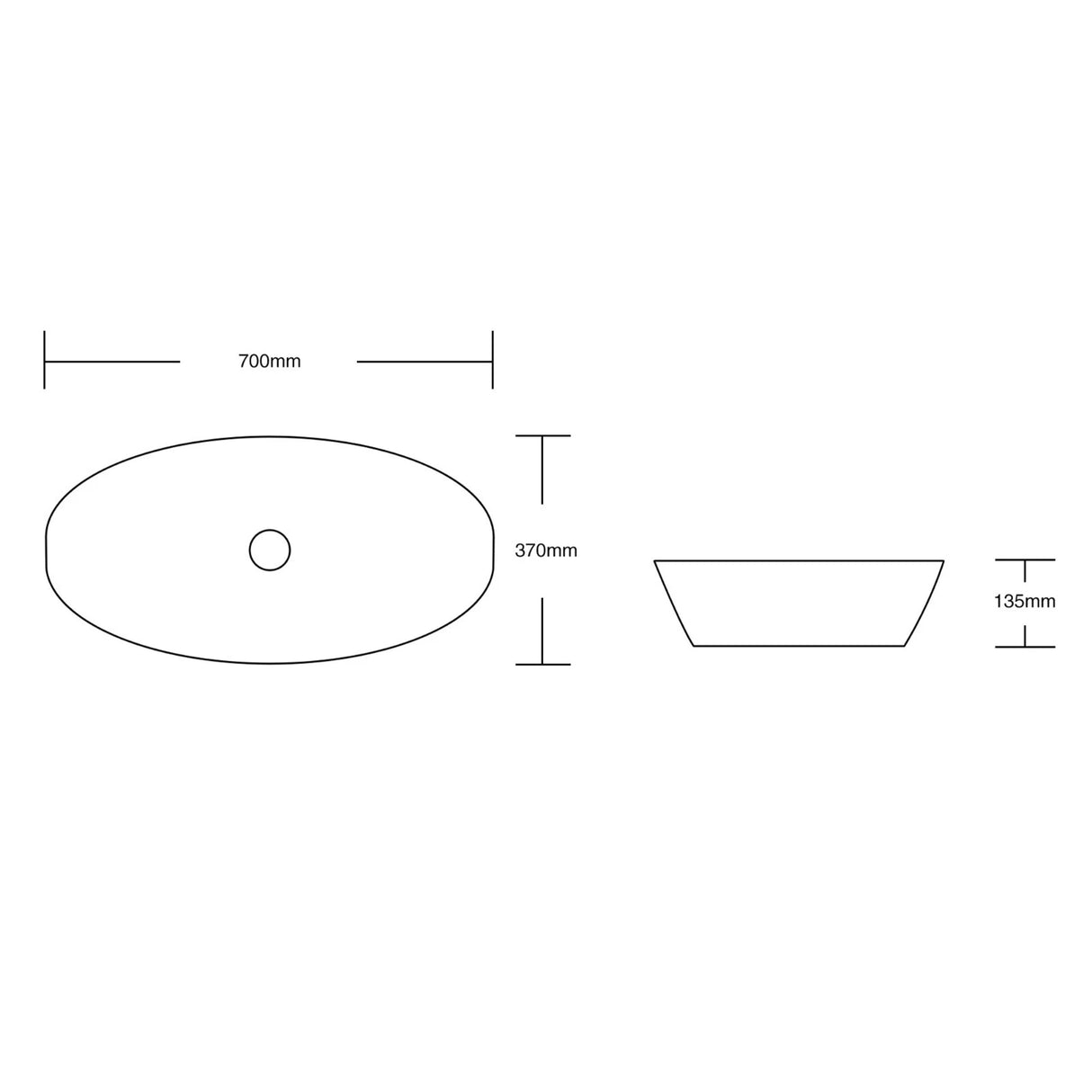 glasvilla Aufsatzwaschbecken Waschschale Waschbecken aus Keramik mit Nano-Beschichtung/Lotus-Effekt Brüssel104