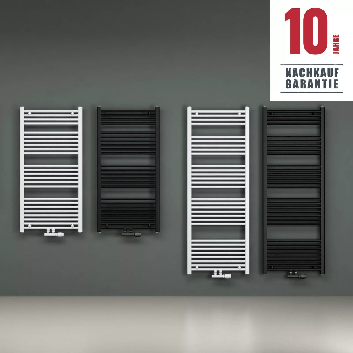 glasvilla Design Badheizkörper Seitenanschluss & Mittelanschluss Handtuchtrockner Röhrenheizkörper Badheizung RHE