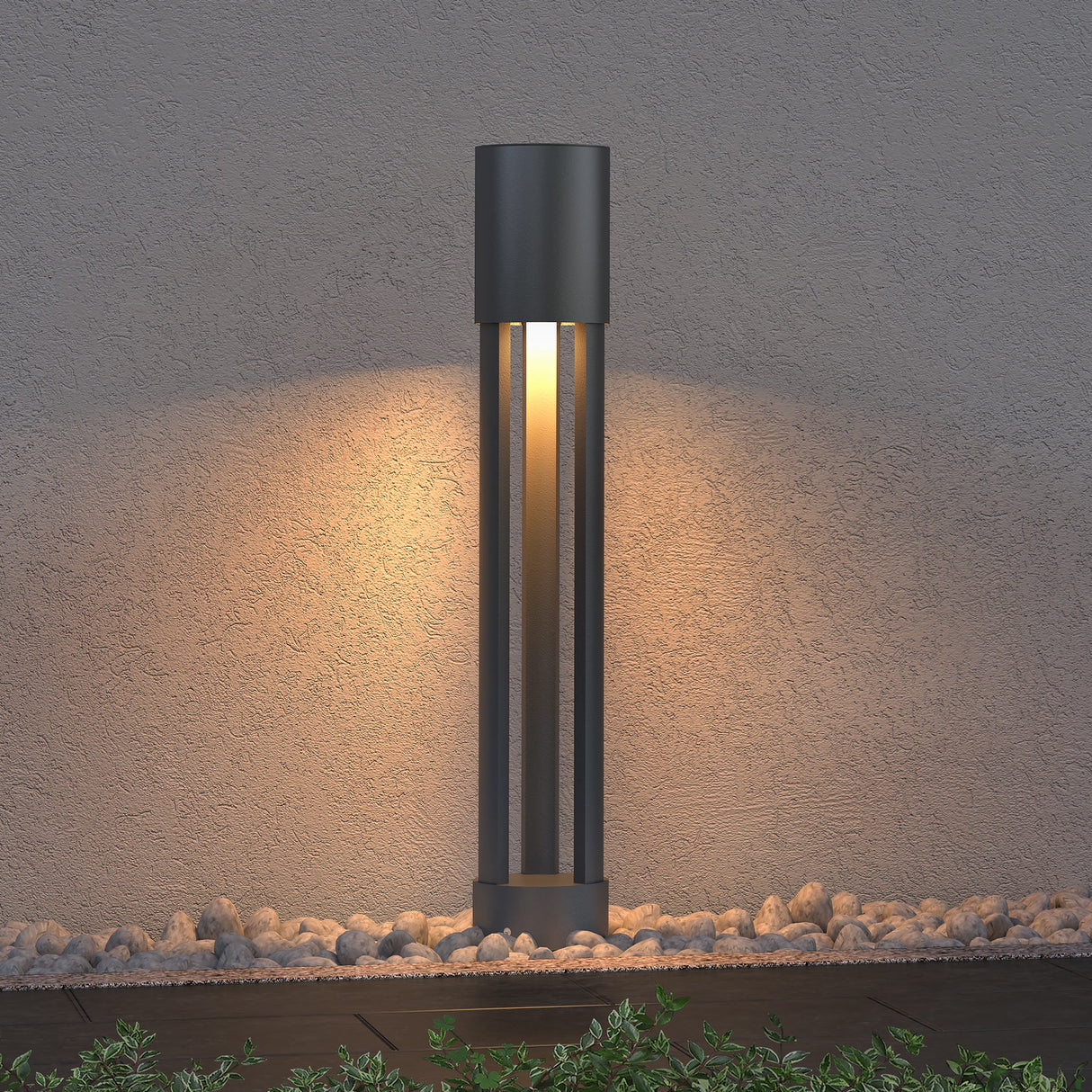 glasvilla Außenleuchte ⌀120xH700mm IP65 Wegeleuchte Außen | Pollerleuchte für Garten, 3000K Stehlampe Gartenlampe | Außenlampe Standleuchte 10W NeoForge