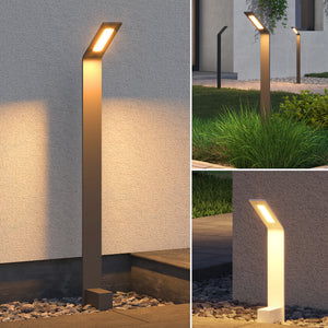 glasvilla Außenleuchte IP65 Wegeleuchte Außen | Pollerleuchte für Garten, 3000K Stehlampe Gartenlampe | Außenlampe Standleuchte 6W Pfadfinder
