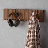 Glasvilla Design – Perchero de pared de madera con 7 ganchos magnéticos abatibles Twigro-01