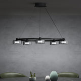glasvilla Pendelleuchte LED Hängelampe 3000K/4000K/6000K Verstellbares Kabel Schwarz Hängeleuchte für Esszimmer Wohnzimmer Schlafzimmer