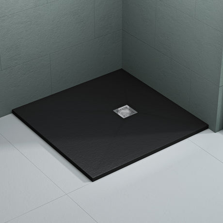 glasvilla Duschwanne Duschtasse aus Mineralguss Mineralgusswan DIN-Anschlüsse Geoma09