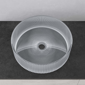 glasvilla Waschbecken Glas Aufsatzwaschbecken Glaswaschbecken Handwaschbecken Rund Waschschale Minerva01