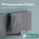 glasvilla Wandgarderobe Wandhaken aus Aluminium Garderobe mit klappbaren Haken Garderobenleiste Garderobenhaken Kleiderhaken
