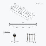 Lavabo Glasvilla Col6028 – Mineralguss con orificio para grifo, diseño y funcionalidad superior