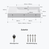 Lavabo Glasvilla Col630 Mineralguss de lujo con diseño moderno