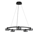 glasvilla Pendelleuchte LED Hängelampe 3000K/4000K/6000K Verstellbares Kabel Schwarz Hängeleuchte für Esszimmer Wohnzimmer Schlafzimmer