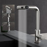 glasvilla Wasserhahn Küche Küchenarmatur mit Brause Ausziehbar, Küchenwasserhahn 360°Schwenkbar 3 Sprühfunktionen, Mischbatterie Spültischarmatur aus Edelstahl Turnix-02