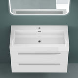 glasvilla Badmöbel-Set Waschbeckenunterschrank Waschtisch mit Unterschrank inkl. Mineralguss-Waschbecken Quadratto
