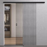 glasvilla Porta Scorrevole in Vetro Temperato 8mm, Binario e Maniglia in Lega di Alluminio per Bagno Cucina Studio Ufficio, Muranino-001