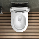glasvilla Wand WC spülrandlos Schwarz Hänge WC spülrandlos Toilette WC mit Sitz Softclose