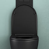 inodoro suspendido glasvilla sin borde negro inodoro suspendido sin borde inodoro con asiento Softclose