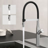 glasvilla Küchenarmatur Spültischarmatur aus Edelstahl, Küchenwasserhahn mit Einhebelmischer und magnetischer Geschirrbrause, 360° Schwenkbar Turnix-01