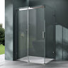 cabina de ducha glasvilla puerta corredera ducha de esquina 8mm ESG con recubrimiento NANO soporte de 4 puntos ducha Rav17-2K