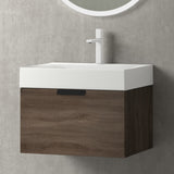 glasvilla Badmöbel-Set mit Soft-Close Schublade Wandmontage inkl. Waschbecken Lonato