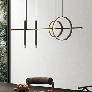 glasvilla Pendelleuchte 100cm LED Hängelampe Linear design 3000K/4200K/6000K Verstellbares Kabel 30W Hängeleuchte Alivetta2256