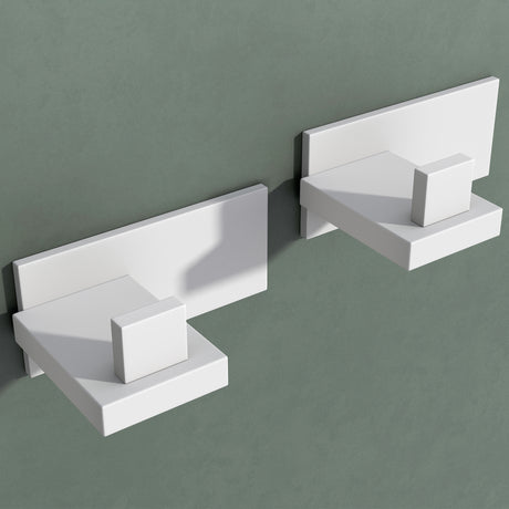 Glasvilla Design – Ganchos de pared de acero inoxidable Stalo-06 / Stalo-07 con montaje adhesivo o atornillado