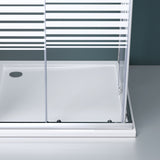 glasvilla Duschkabine mit Doppel-Schiebetür Duschtür Eckeinstieg Echtglas Lotuseffekt 6mm ESG-Sicherheitsglas Ravenna16MS