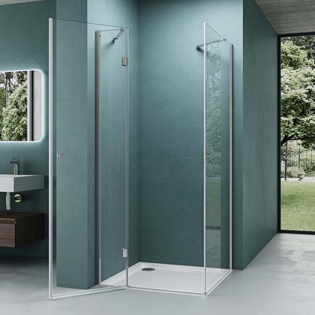 glasvilla Duschkabine 6mm Sicherheitsglas mit Easy-Clean durch NANO-Beschichtung Duschwand Duschabtrennung Ravenna05k-Plus
