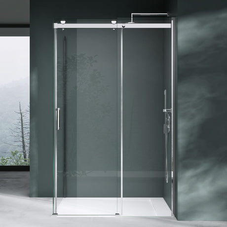 cabina de ducha glasvilla Eckdusche vidrio de seguridad 8mm ESG recubrimiento NANO en ambos lados puerta corredera ducha Ravenna17K