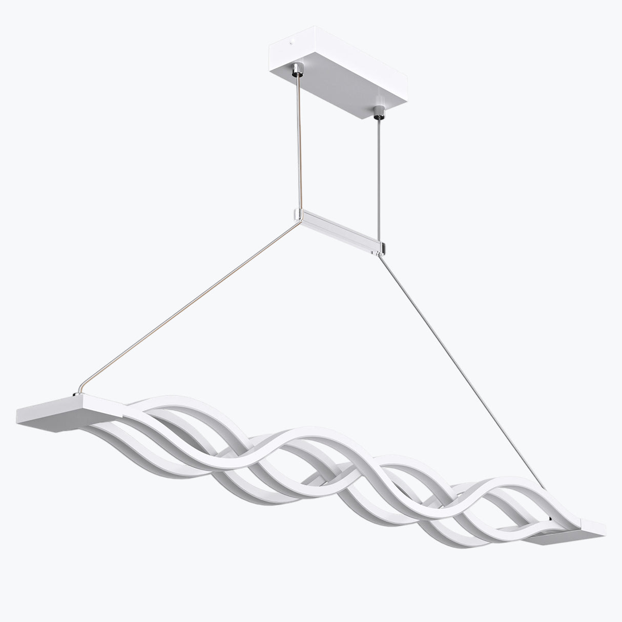 Suspension Glasvilla LED à intensité variable avec télécommande et câble réglable pour salle à manger, salon, chambre à coucher 