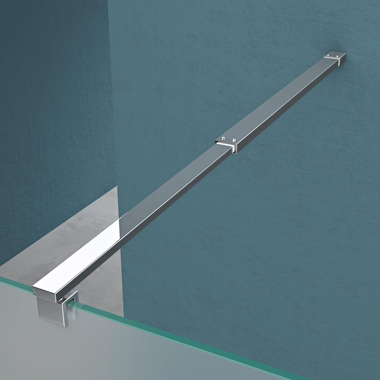 glasvilla Duschwand für Dusche Duschabtrennung Walk-In ESG-Sicherheitsglas 10mm NANO Glas BRAM1 & BRAM3 Bremen2VS
