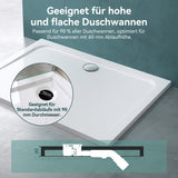 glasvilla Dusche Ablaufgarnitur für Duschwanne Duschtasse Abfluss Ablauf Siphon