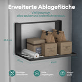 glasvolla Handtuchhalter Badetuchhalter Magnetische Regale für Waschmaschine Klappregal Wandregal ohne Bohren 41x25cm Multifunktionaler Regal für Kühlschrankseit, Bad, Küche Folda-01