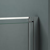 glasvilla Duschkabine Hebe-Senk-Mechanismus Milchglas Streifen Rav36MS-Plus 8mm ESG-Sicherheitsglas Nano-Beschichtung