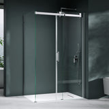 glasvilla Eckdusche Duschkabine Sicherheitsglas 8mm ESG beidseitige NANO-Beschichtung Schiebetür Dusche Ravenna17K
