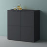 glasvilla Möbel Comoda Armario de Almacenamiento con 4 Puertas Sideboard Armario Armario de Uso Múltiple Armario04