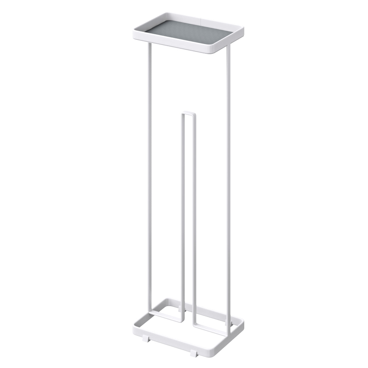 glasvilla  Porta Carta Igienica da Terra con Mensola 16x12x52cm, Porta Rotolo di Carta Igienica in Acciaio al Carbonio con Rivestimento Impermeabile e Antiruggine, Senza Installazione Reglo-04