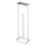 glasvilla  Porta Carta Igienica da Terra con Mensola 16x12x52cm, Porta Rotolo di Carta Igienica in Acciaio al Carbonio con Rivestimento Impermeabile e Antiruggine, Senza Installazione Reglo-04