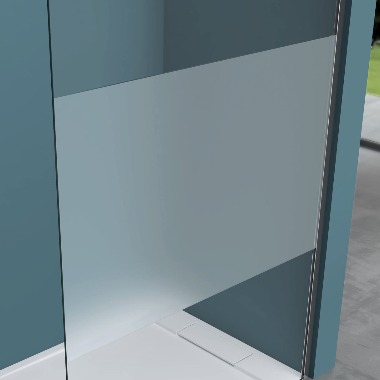glasvilla Duschwand für Dusche Duschabtrennung Walk-In Dusche ESG-Sicherheitsglas 8mm NANO Glas BRAM1 & BRAM3 Bremen1MS