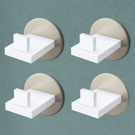 Glasvilla Design – Ganchos de pared de acero inoxidable Stalo-08 / Stalo-09 con montaje adhesivo o atornillado