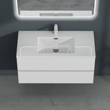 glasvilla Badmöbel-Set Waschtisch mit Unterschrank inkl. Soft-Close Waschbecken aus Mineralguss mit 2 Schubladen, Serie Aqualis