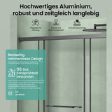 glasvilla Duschtür Nischentür dusche mit Doppelschiebetür Duschakbine Duschabtrennung, 8mm Sicherheitsglas mit Nanobeschichtung, Soft-Close-System Teramo67K