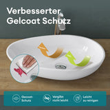 glasvilla Waschbecken oval Aufsatzwaschbecken ohne Hahnloch und Überlauf Col809