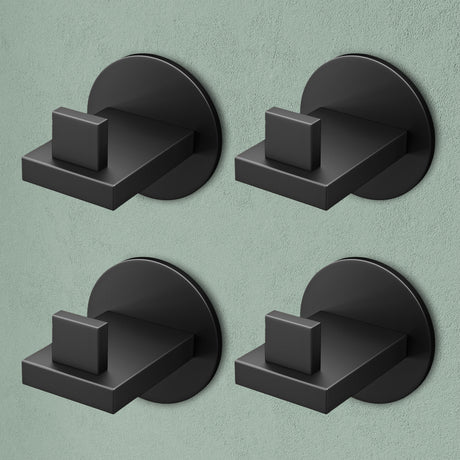 Glasvilla Design – Ganchos de pared de acero inoxidable Stalo-08 / Stalo-09 con montaje adhesivo o atornillado