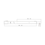 glasvilla Haltestange Duschwand Duschabtrennung Duschglaswand | Stabilisator für Walk in Dusche | um 180°schwenkbar für 6-10 mm Glasstärke