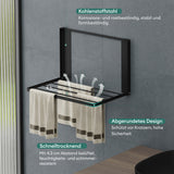 glasvolla Handtuchhalter Badetuchhalter Magnetische Regale für Waschmaschine Klappregal Wandregal ohne Bohren 41x25cm Multifunktionaler Regal für Kühlschrankseit, Bad, Küche Folda-01