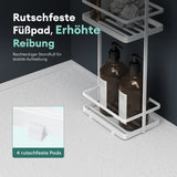 glasvilla Badezimmerregal stehend Badregal Standregal 3-stöckige aus Metall Badezimmerablage schmales Regal 18x12,5x67,3 cm Reglo-02