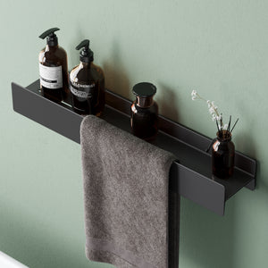 glasvilla Duschablage zum Bohren oder Kleben Duschregal Badablage 40cm Badezimmerablage zur Wandmontage Badezimmer Organizer Reglo-03