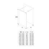 glasvilla Duschwand für Dusche Duschabtrennung Walk-In ESG-Sicherheitsglas 10mm NANO Glas BRAM1 & BRAM3 Bremen2VS