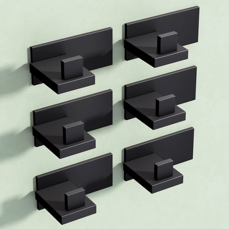 Glasvilla Design – Ganchos de pared de acero inoxidable Stalo-06 / Stalo-07 con montaje adhesivo o atornillado